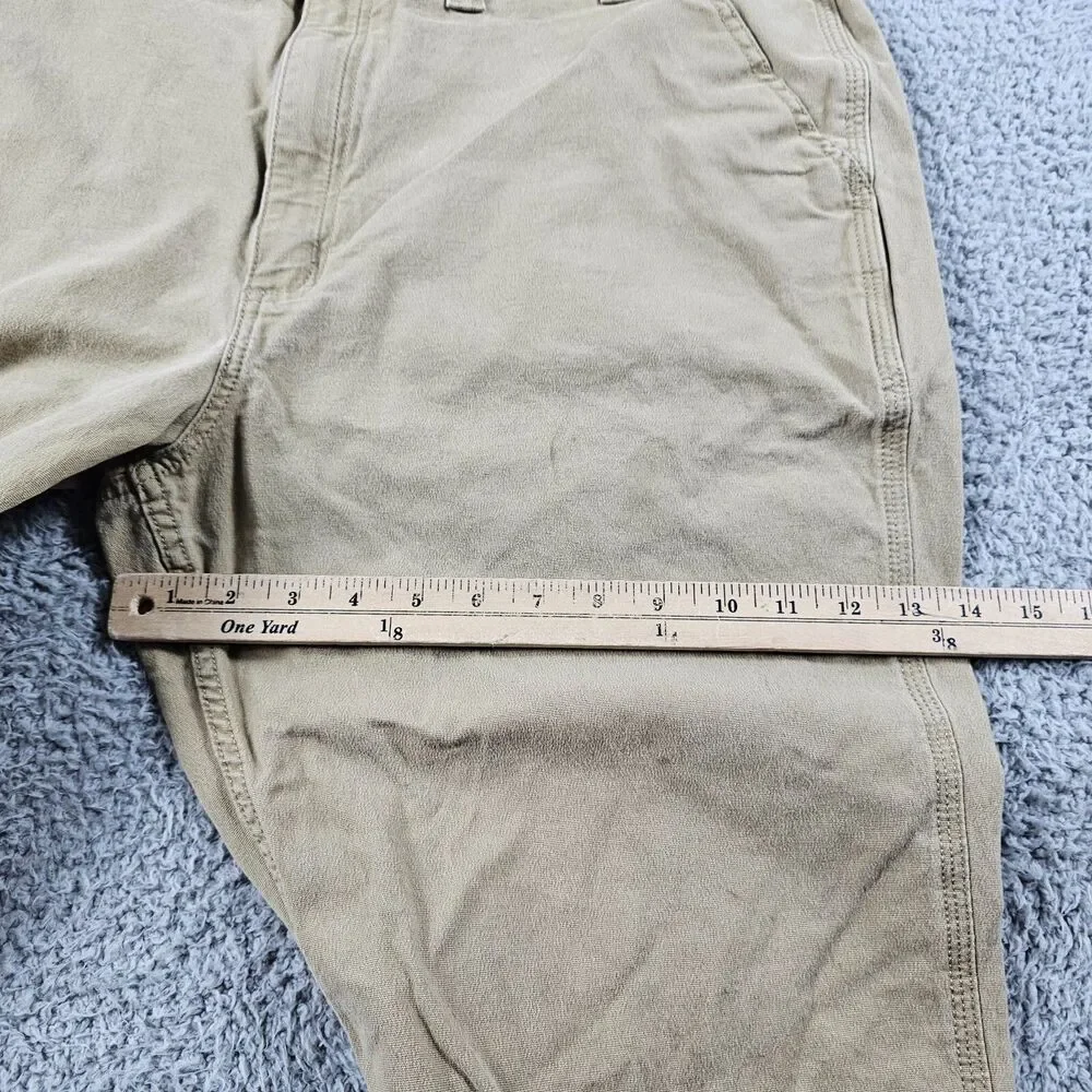 Carhartt Pants Mens 42x28 Beige Rugged Flex Relaxed Fit  102291-253 Carpenter
